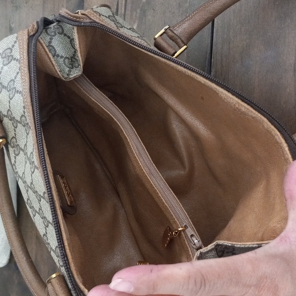 Authentic Vintage Gucci Interlocking GG Monogram Supreme Boston Doctor Satchel - Picture 8 of 12